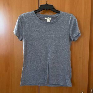[Women's] Bluish-Gray Short-Sleeved Shirt